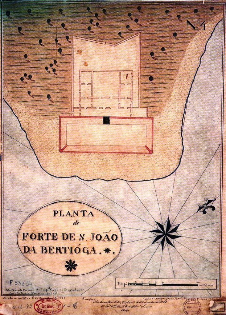 Planta Do Forte De S Jo O Da Berti Ga Do Tenente Coronel Do Imperial